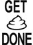 Funny Get Shit Done Oto Sticker 20 cm 1