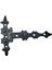 Antika Tarz Dekoratif Pirinç Yıldız Kuyruklu Menteşe - 85X110 Mm, Oksit 1