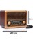Mini Taşınabilir Şarjlı Nostaljik Radyo ve Bluetooth Hoparlör Usb,Sd Card 2