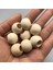 60 gr (60 Adet) Ahşap Boncuk 15 mm Çap x 10 mm Delik Doğal Yuvarlak Ahşap Makrome El Işi Çanta 5