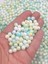 8 mm Akrilik Boncuk Delikli Renkli Boncuk Takı Yapımı Bead (50 Gram) 1