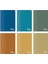 - Colors Vintage Serisi, A5 60 Yaprak Çizgisiz Karton Kapaklı Defter 6'lı Paket, Renkli 1