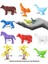 Kampanya Estevia 676 Toy Play 12 Parça Renkli Mini Çiftlik Hayvanları Figür Seti 4-6 cm Yeni!!! 1