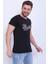 Unisex Bisiklet Yaka Baskılı T-Shirt 1