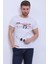 Unisex Bisiklet Yaka Baskılı T-Shirt 1