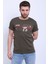 Unisex Bisiklet Yaka Baskılı T-Shirt 1