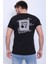 Unisex Bisiklet Yaka Baskılı T-Shirt 3