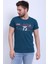 Unisex Bisiklet Yaka Baskılı T-Shirt 1