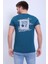 Unisex Bisiklet Yaka Baskılı T-Shirt 3
