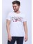 Unisex V Yaka Baskılı T-Shirt 1