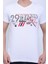 Unisex V Yaka Baskılı T-Shirt 2
