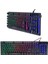 HL-18744 USB Kablolu Metal Kasa Mekanik Hisli Rgb Işıklı Oyuncu Gaming Klavye 2