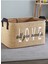Love Baskılı Jüt Dolap Içi Çocuk Odası Oyuncak Düzenleyici Katlanır Saklama Sepeti ORGANIZER30X22X1 2
