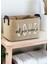 Love Baskılı Jüt Dolap Içi Çocuk Odası Oyuncak Düzenleyici Katlanır Saklama Sepeti ORGANIZER30X22X1 3