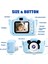 Çocuk Dijital Fotoğraf Makinası 20 Mp Video Kaydedici 2.0 Inç Çift Kameralı 2