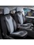 hyundai I20 Uyumlu Lüx Yarı Deri Oto Koltuk Kılıfı Ön Arka Takım Cyrstal Füme 1