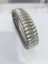 Çelik Bileklik Metal Kavisli Elastik Model 1 cm Genişlik 18 cm Uzunluk Ortası Gümüş Kenarı Gümüş Silver 1
