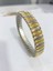 Çelik Bileklik Metal Kavisli Elastik Model 1 cm Genişlik 18 cm Uzunluk Gold Gümüş 1