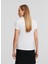 Bisiklet Yaka Düz Beyaz Kadın T-Shirt A1W17019 2