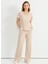 Normal Bel Standart Bej Kadın Pantolon 25YSL5397 2