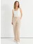 Normal Bel Standart Bej Kadın Pantolon 25YSL5397 3