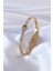 316L Çelik Gold Renk Yılan Model Zirkon Taş Detay Kadın Kelepçe - TJ-BB5054 1
