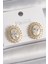 Pirinç Gold Renk Zirkon Taşlı Kadın Küpe - TJ-BKP9925 1