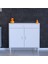 90 x 88 x 32,5 Cm’lik 1 Çekmece 1 Kapak 3 Raf 4 Göz Raf,organizatör Mutfak Dolabı Çok Amaçlı Dolap 4