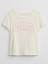 Kız Bebek Bej Gap Logo T-Shirt 2