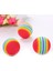 ® 3lü Gökkuşağı Sünger Kedi Köpek Çiğneme Oyun Topu 4,2 cm ( Lisinya ) 4