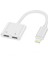 iPhone ile Uyumlu Lightning 2in1 Şarj Kulaklık Dönüştürücü Jack Adaptör Şarj Çoğaltıcı Splitter Şarj Çıkışı Çoğaltıcı No 160 1