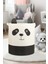 Panda Tasarımlı Filesiz Bebek Çocuk Odası Düzenleyici Saklama Kutusu Oyuncak Kirli Sepeti 37X40 2