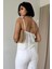 Munn Collection Beyaz Bağcıklı Brode Bluz 4