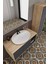 Lale 100 cm %100 Mdf Lavabolu Banyo Dolabı + Aynalı Dolap + Boy Dolabı 2