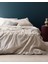 Delrico Çift Kişilik Pamuklu Baskılı Nevresim Takımı - Bej 1
