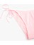 Astarlı Fitilli Floral Dokulu Yanları Ipli Bikini Altı 3