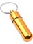 Mini Taşınabilir Su Geçirmez Metal Alüminyum Hap Kutusu Kılıf Şişe Anahtarlık Kolay Al Hap Konteyner Anahtar Chian Anahtarlık Açık Bakım Renk: Altın / Boyut: 48MM (Yurt Dışından) 1