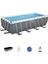 Power Steel™ 56671 Prefabrik Dikdörtgen Yer Üstü Havuz Seti 4,88 M x 2,44 M x 1,22 M 2