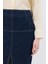 Yırtmaçlı Denim Etek 4