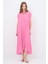 Şifon Elbise Pembe 124L9493000 4
