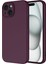 iPhone 15 Kılıf Lansman Içi Kadife Kamera Korumalı Mara Silikon Kılıf - Koyu Mor 1