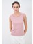 Taş Detaylı Kolsuz Bluz Pembe 11545068000 4