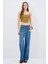Bol Paça Taşlı Denim Pantolon 1