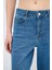 Bol Paça Taşlı Denim Pantolon 4