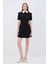 Polo Yaka Mini Elbise Siyah 12444821000 3