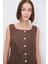Keten Elbise Kahve 124L9508000 3