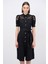 Poplin Gömlek Elbise Siyah 124L9393000 3