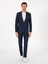 Erkek Lacivert Slim Fit Yün Ipek Karışımlı Takım Elbise 50306778-VR033 1