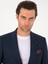 Erkek Lacivert Slim Fit Yün Ipek Karışımlı Takım Elbise 50306778-VR033 2