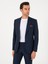 Erkek Lacivert Slim Fit Yün Ipek Karışımlı Takım Elbise 50306778-VR033 3